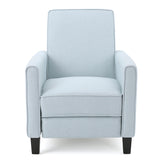 Darvis Light Sky Fabric Recliner Club Chair
