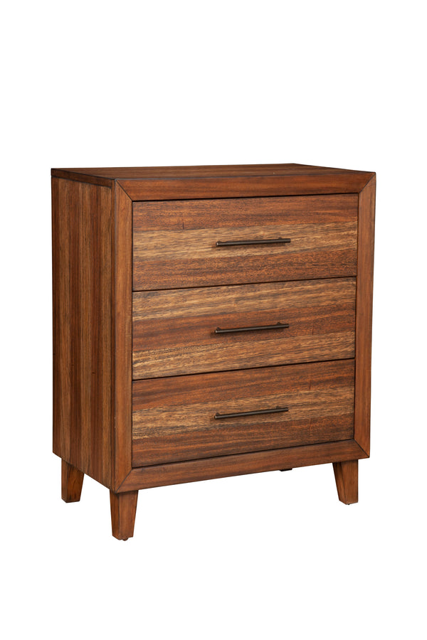 Trinidad Small Chest in Toffee - Elegant Mahogany Storage with Dovetail Drawers & Soft Glide Design
