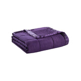 Windom Casual 100% Polyester 3M Scotchgard Microfiber Down Alternative Blanket Purple King:108"x90"
