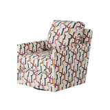 Fusion 21-02G-C Transitional Swivel Glider Chair 21-02G-C Fiddlesticks Confetti Swivel Glider