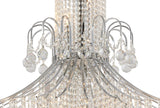 Bethel Chrome Chandelier in Metal & Crystal