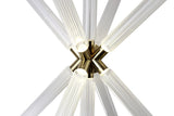 Bethel Gold LED Chandelier in Metal & Glass