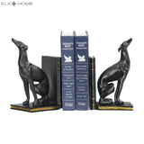 Greyhound Bookend - Set of 2 Black