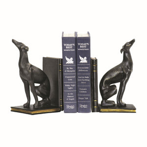 Greyhound Bookend - Set of 2 Black