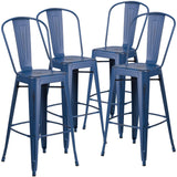 EE1793 Contemporary Commercial Grade Metal Colorful Restaurant Barstool [Single Unit]