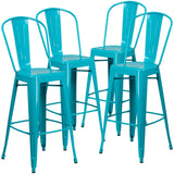 EE1795 Contemporary Commercial Grade Metal Colorful Restaurant Barstool [Single Unit]