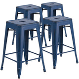 EE1804 Industrial Commercial Grade Metal Colorful Restaurant Counter Stool [Single Unit]