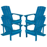 English Elm EE2040 Cottage Commercial Grade Adirondack Chair Blue EEV-14701
