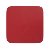 English Elm EE1078 Modern Commercial Grade Colorful Metal Poly Resin Wood Seat Red EEV-10819