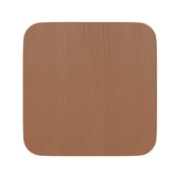 English Elm EE1078 Modern Commercial Grade Colorful Metal Poly Resin Wood Seat Teak EEV-10820