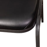 English Elm EE2318 Classic Commercial Grade Banquet Stack Chair Black Vinyl/Silver Vein Frame EEV-15641