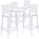 EE2329 Contemporary Commercial Grade Ghost Barstool [Single Unit]