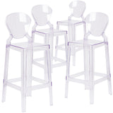 EE2332 Contemporary Commercial Grade Ghost Barstool [Single Unit]