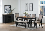 New Classic Furniture Prairie Point Dining Bench Black D058B-25