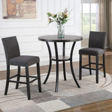 New Classic Furniture Crispin 36" Round Bar Table Gray D162G-BT-GRY