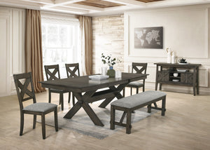 New Classic Furniture Gulliver Dining Table Base Rustic Brown D1902-10B