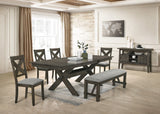 Gulliver Dining Table Base Rustic Brown