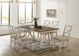 New Classic Furniture Somerset Dining Table Vintage White D2959-10