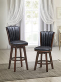 New Classic Furniture Diva 30" Swivel Bar Stool Glitter Gray - Set of 2 S393-BS-GRY