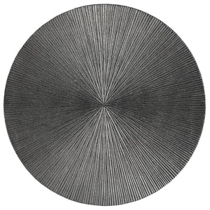 Tulee Accent Table - Striking Inverted Wine Glass Design in Antique Black Cast Aluminum Finish