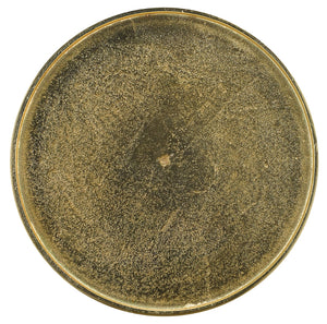 Piaf Gold Drinks Table - Whimsical Cast Aluminum Accent with Birds, Felt Bottom, and Stunning Design