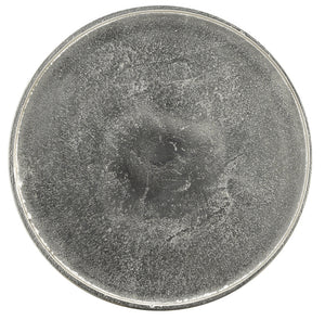 Piaf Silver Drinks Table - Polished Nickel Accent Table with Whimsical Bird Design for Elegance