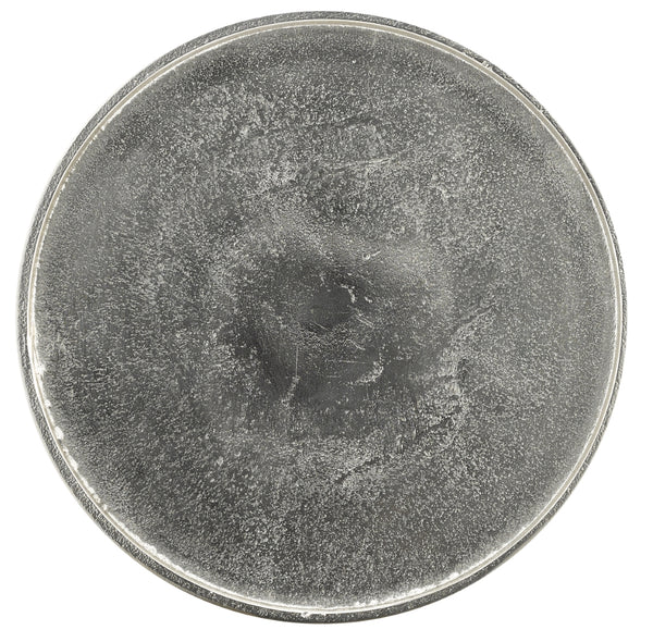 Piaf Silver Drinks Table - Polished Nickel Accent Table with Whimsical Bird Design for Elegance