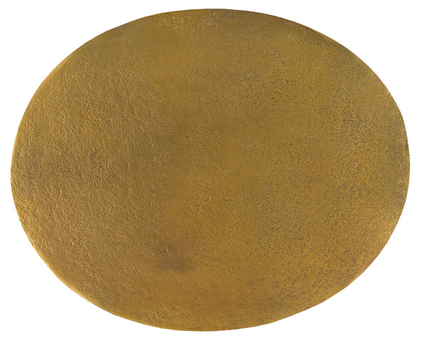 Ishaan Elegant Antique Brass Accent Table with Unique Pedestal Design – Perfect for Any Space