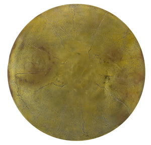 Abu Whimsical Antique Gold Accent Table with Playful Ape Design for Unique Home Decor Style