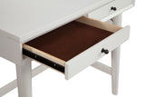 Alpine Furniture Flynn Mini Desk, White 966-W-65 White Mahogany Solids & Okoume Veneer 36 x 20 x 31