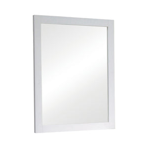 Selena Cottage Rectangular Dresser Mirror in Buttermilk - Chic Accent for Youth & Guest Rooms