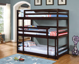 Sandler Contemporary Twin Triple Bunk Bed