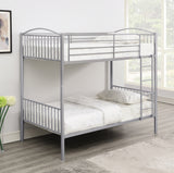 Anson Modern Twin over Twin Bunk Bed with Ladder