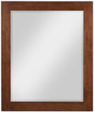 Monad Glass / Birch Veneer / MDF Contemporary Walnut Mirror - 30" W x 1" D x 36" H