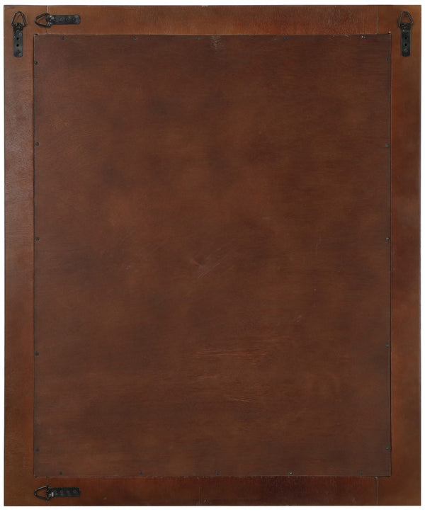 Monad Glass / Birch Veneer / MDF Contemporary Walnut Mirror - 30" W x 1" D x 36" H