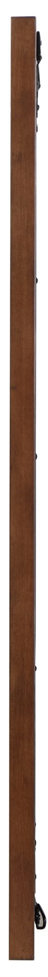 Monad Glass / Birch Veneer / MDF Contemporary Walnut Mirror - 30" W x 1" D x 36" H