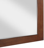 Monad Glass / Birch Veneer / MDF Contemporary Walnut Mirror - 30" W x 1" D x 36" H