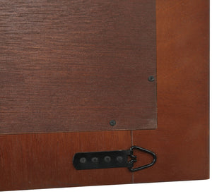 Monad Glass / Birch Veneer / MDF Contemporary Walnut Mirror - 30" W x 1" D x 36" H