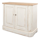 Antique Whitewash Sideboard - 2 Door