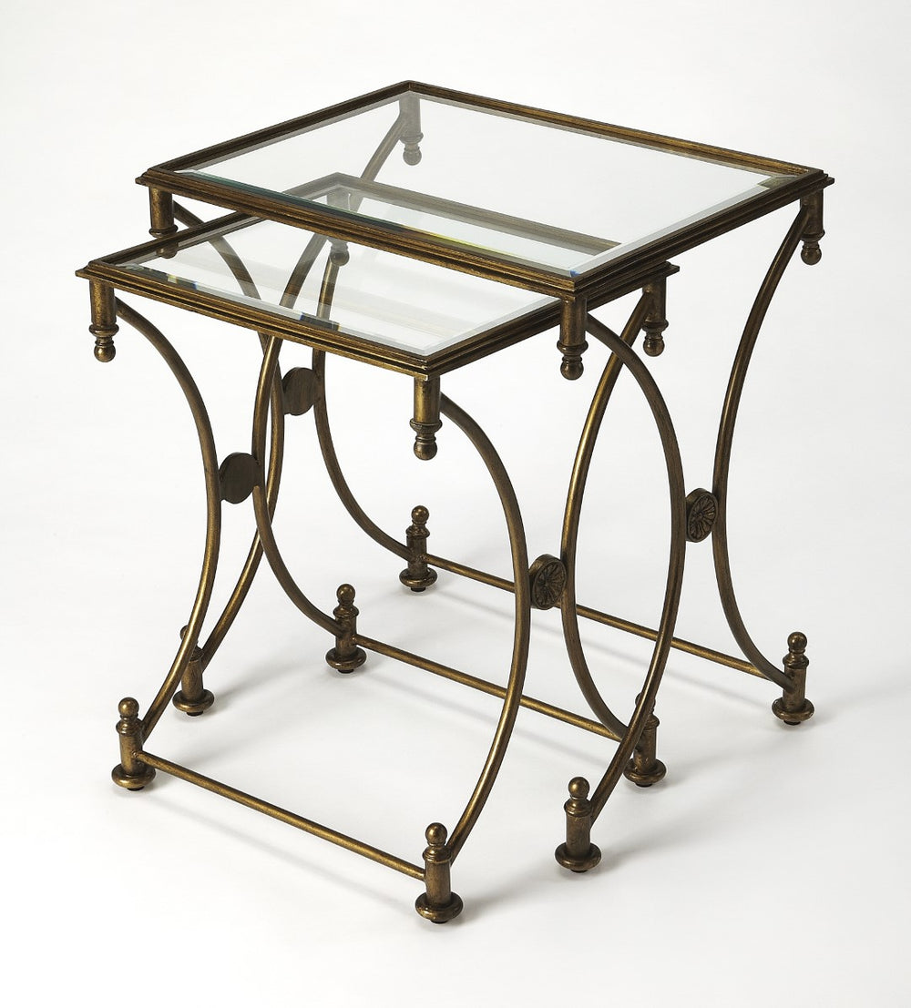 Butler Specialty Beverly Antique Gold Nesting Tables 4012226