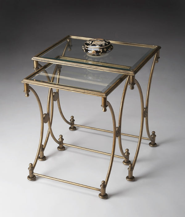 Butler Specialty Beverly Antique Gold Nesting Tables 4012226