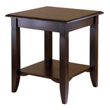 Nolan Accent End Table, Cappuccino Finish