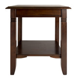 Winsome Wood Nolan Accent End Table, Cappuccino Finish 40220-WINSOMEWOOD