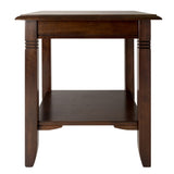 Winsome Wood Nolan Accent End Table, Cappuccino Finish 40220-WINSOMEWOOD