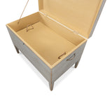 Trunk Side Table with Secret Storage