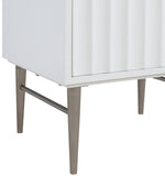 Modernist Quartz / Solid Wood / MDF / Stainless Steel Contemporary White Bathroom Vanity - 24" W x 20" D x 35" H