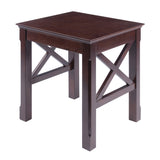 Winsome Wood Xola X-Panel Nesting Table Set, Cappuccino 40333-WINSOMEWOOD