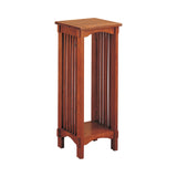 Casual 1-shelf Square Accent Table Warm Brown