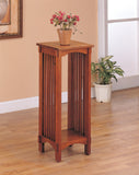 Casual 1-shelf Square Accent Table Warm Brown
