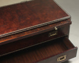 Gentleman's Fine Leather Chest/Low Table